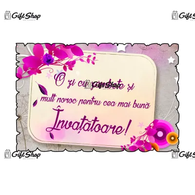 Mgs120-magnet frigider-o zi cu zambetept.cea m.b.invatatoare